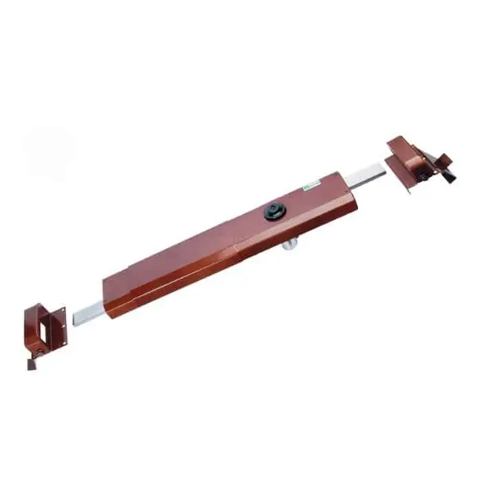 Aanbieding Serratura a spranga 32.930 MOTTURA laterale sinistra, apertura con chiave, estensibile da 85 a 100 cm, 2 punti di chiusura, pompa 60x34 mm, verniciata bronzo