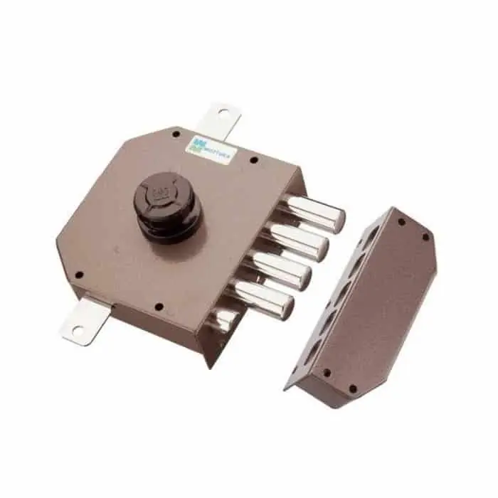 Aanbieding Serratuta serie 30.631 MOTTURA triplice sinistra, con mezzo giro rovesciato, pomolo, pompa cilindro esterna 60x34 mm, verniciata