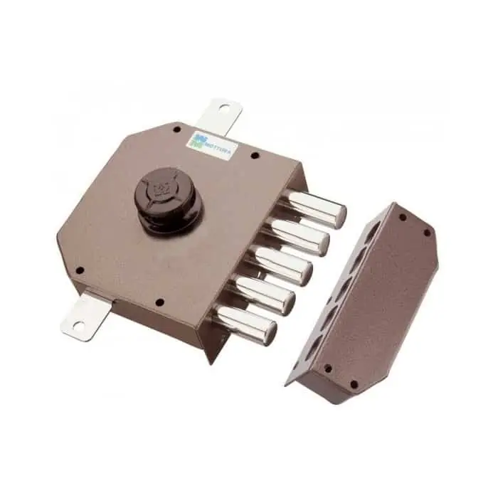 Betaalbaar Serratuta serie 30.621 MOTTURA triplice destra, con corsa aste, pomolo, pompa cilindro esterna 60x30 mm, verniciata