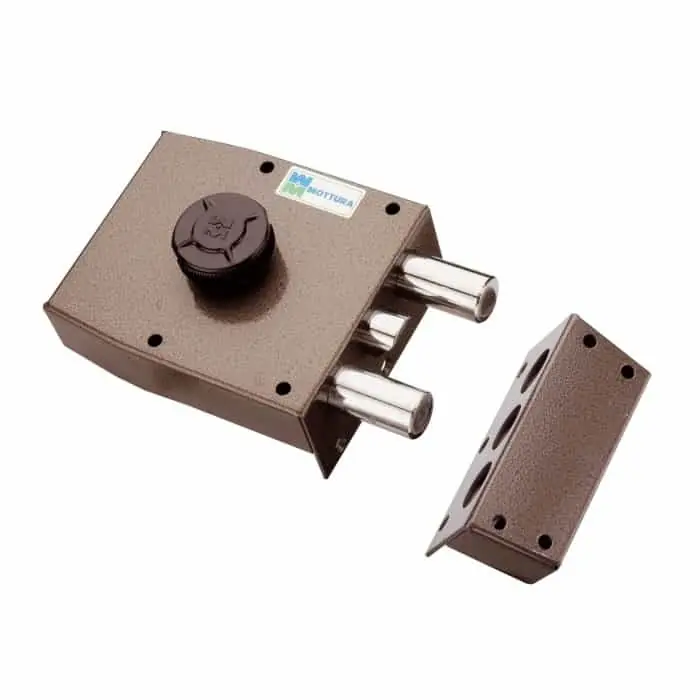 Betaalbaar Serratura 30.411 Mottura laterale Destra per porta, con mezzo giro, pomolo, pompa esterna diametro 30 mm, finitura Verniciata