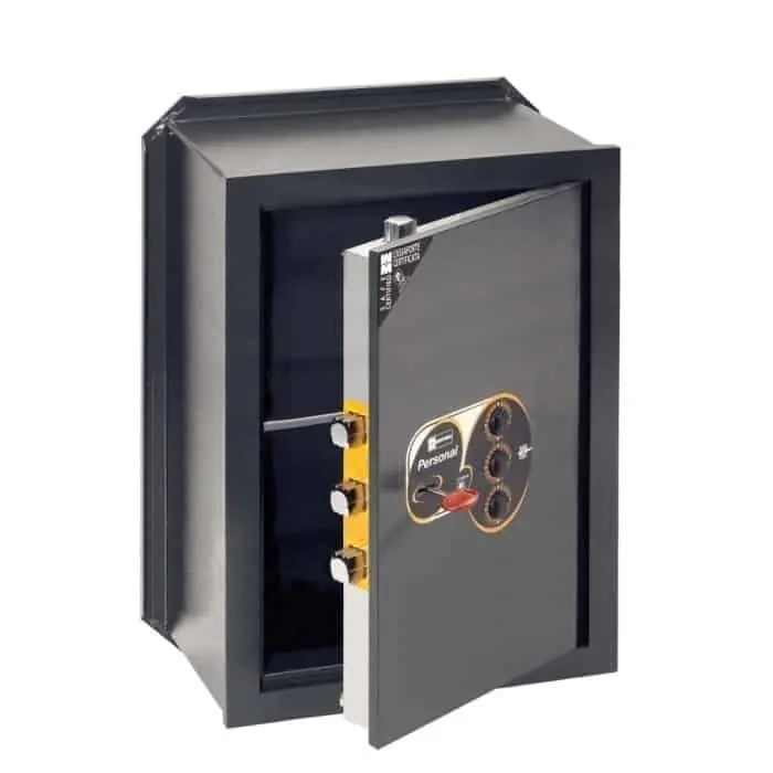 Cassaforte a incasso MOTTURA Personal, certificata, chiusura con chiave e combinazione meccanica, dimensioni 680x480x250 mm Gratis Retour