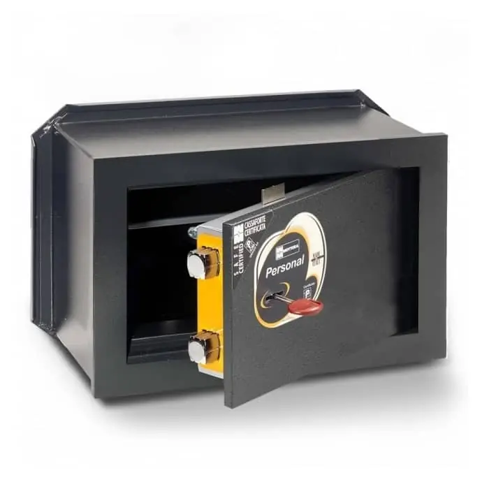 Cassaforte a incasso MOTTURA Personal, certificata, chiusura con chiave, dimensioni 230x350x200 mm Nieuw
