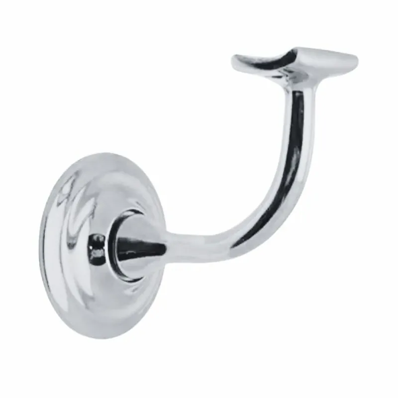 Snelle Levering Supporto per corrimano Mariva 112, rosetta tonda con appoggio concavo, Ottone finitura Cromato Lucido Verniciato