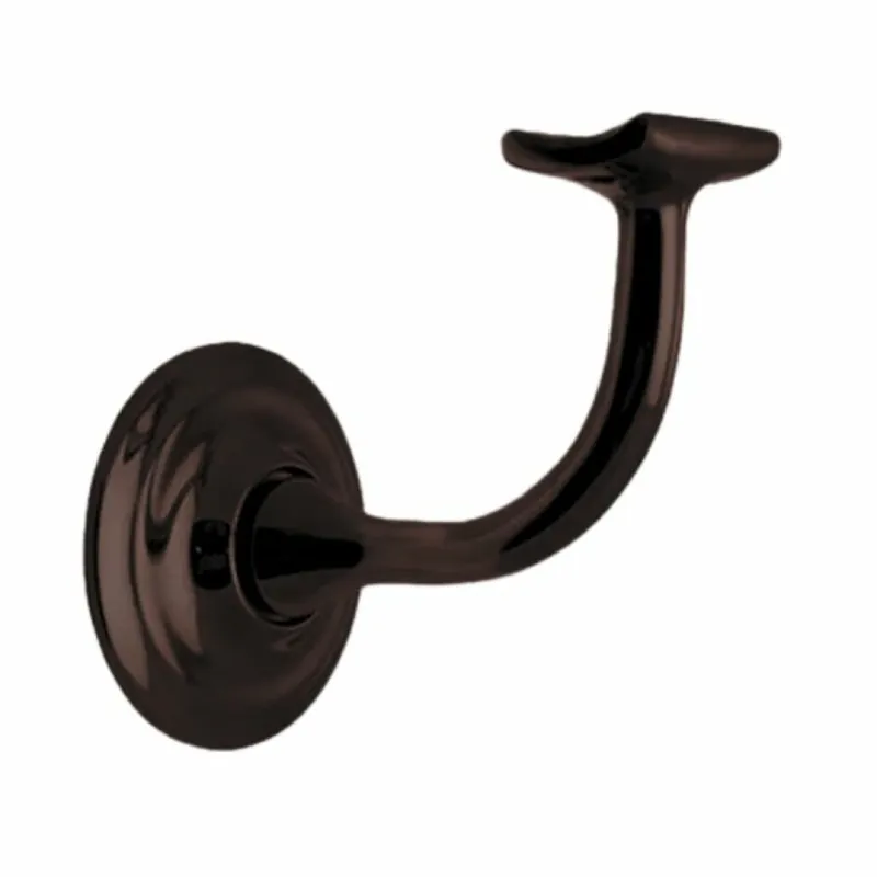 Beperkt Aanbod Supporto per corrimano Mariva 112, rosetta tonda con appoggio concavo, Ottone finitura Bronzato