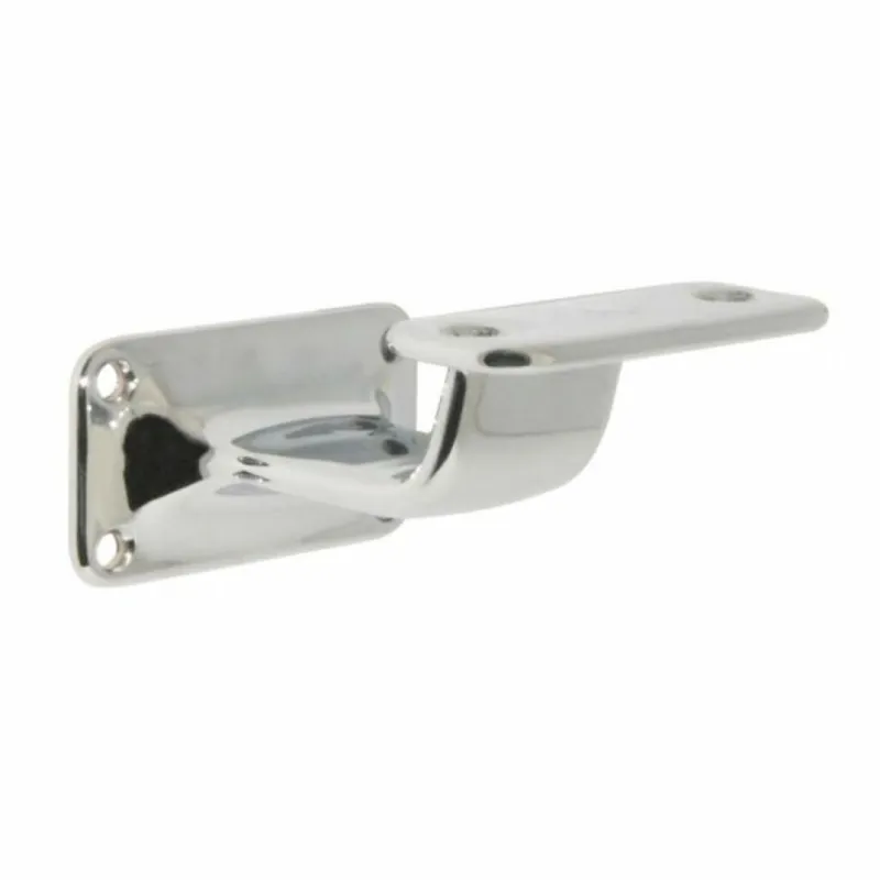 Populair Supporto per corrimano Mariva 107, doppia base rettangolare, Ottone finitura Cromato Lucido