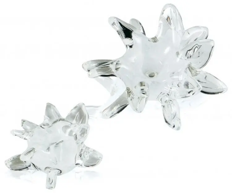 Favoriet Pomolo in vetro per mobile Girasole 60mm Bianco incamiciato