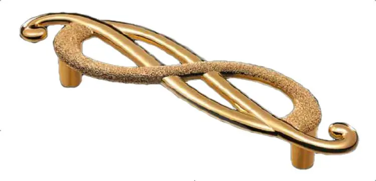 Maniglia per mobile Interasse 64mm Destra Imperial gold 24Kt Flitsaanbieding