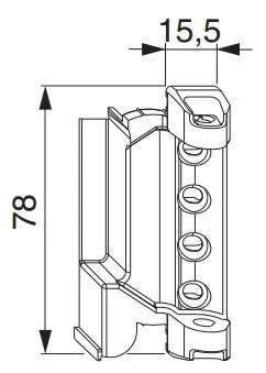 Supporto forbice DT130 MULTI MATIC MAICO, aria 4 battuta 18-9 sinistro, finitura Argento Betrouwbaar
