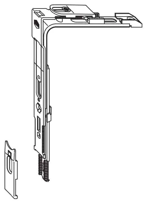 Veilige Betaling Movimento angolare corto con puntale MULTI TREND MAICO, dimensioni 120 x 170 mm, finitura Argento