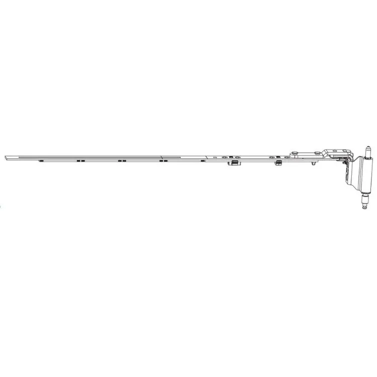 Aanbieding Braccio cerniera 223779 Multi Mammut Maico Sinistro per serramento, lunghezza 400-635 mm, Aria 12 mm, battuta 18 mm, interasse 13 mm