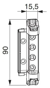 Supporto forbice ad incasso DT 160 MULTI MATIC MAICO, aria 12 battuta 20, finitura Argento Alleen Vandaag