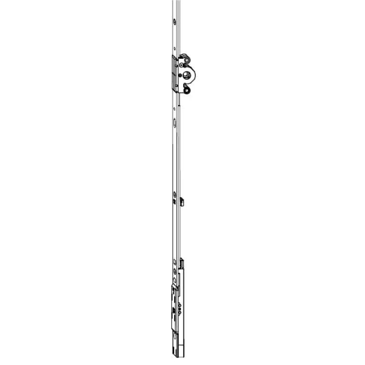 Aanbieding Cremonese Multi-Matic Maico per 2 ante, ad inversione, entrata 15 mm, altezza 430-660 mm, maniglia 190 mm, finitura Argento