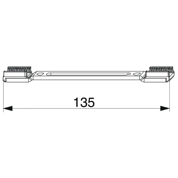 Actieprijs Giunzione Multi-Matic Maico per serramento, a doppia scarpetta, lunghezza 135 mm, finitura Argento