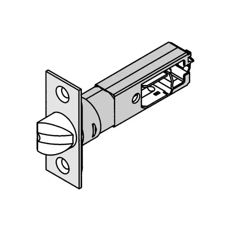 Scrocco tubolare TB 127 Meroni per PremiApri Nova-Forma, bordo quadro, entrata 127 mm, finitura Acciaio Nichelato Actieprijs