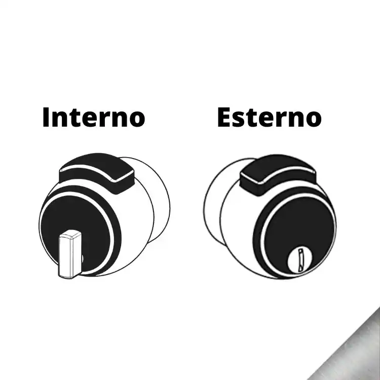Premiapri Nova N12 Meroni per porte, chiavistello interno, bottone esterno senza serratura e controbordo, finitura Ottone Cromato Satinato Laatste Versie