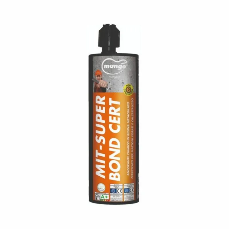 Ancorante chimico Mit Super Bond Plus Mungo con valigetta, per industria serramento e posa in opera certificata, cartuccia 420 ml, finitura Grigio Koop Vandaag