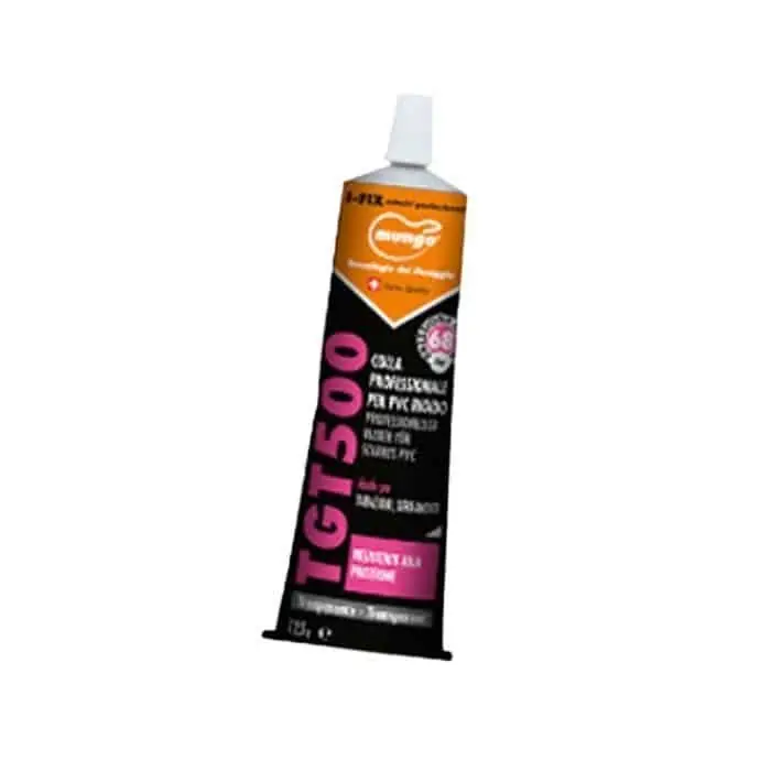 Colla Tgt 500 Mungo per PVC rigido professionale, saldante a solvente, tubetto 125 ml Alleen Vandaag
