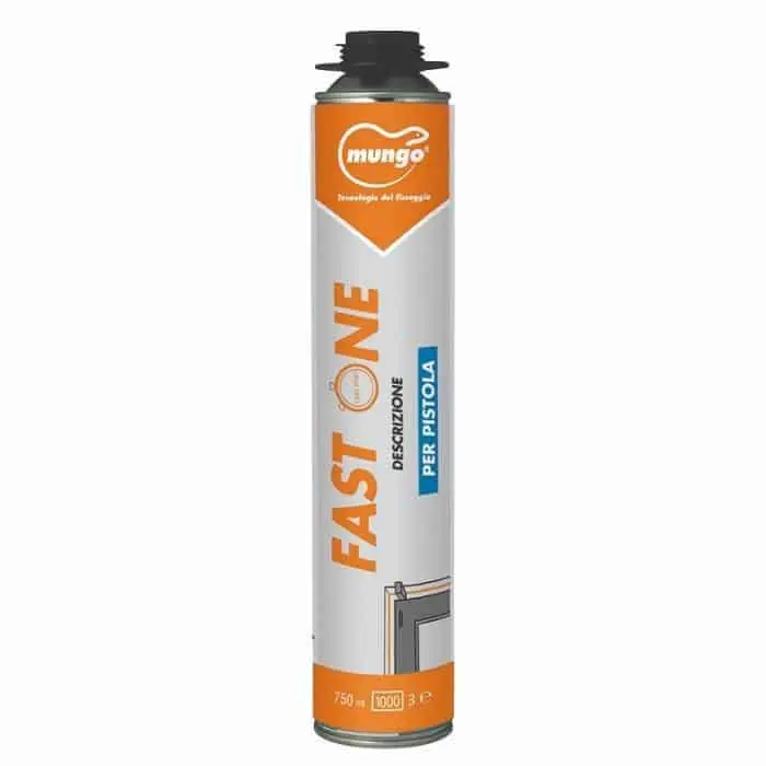 Schiuma Fast One Mungo per fissaggio porta, poliuretanica, bombola 750 ml per pistola Meest Verkocht