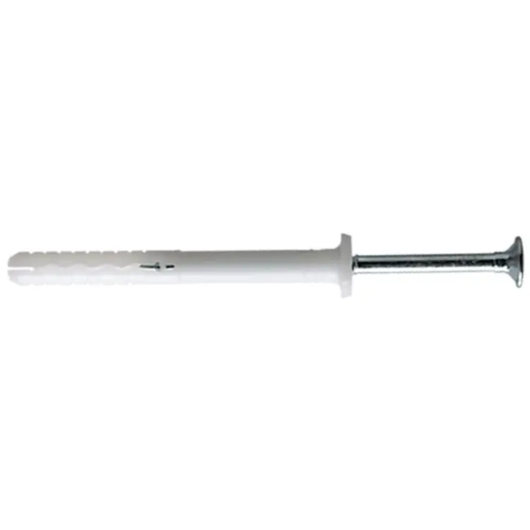 Gecertificeerd Tassello prolungato Mna-Z Mungo per materiali forati, diametro 8 mm, lunghezza 80 mm, collare piatto, con chiodo a percussione
