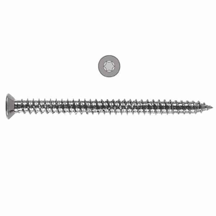 Beste Prijs Vite da muro testa Piana Mungo MRS-U, per serramento, dimensioni 7,5x270 mm, inserto T30, finitura Zincato