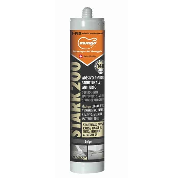 Adesivo Stark 200 Mungo per incollaggi estremamente tenaci, poliuretanica, cartuccia 310 ml, finitura Beige Uitverkoop