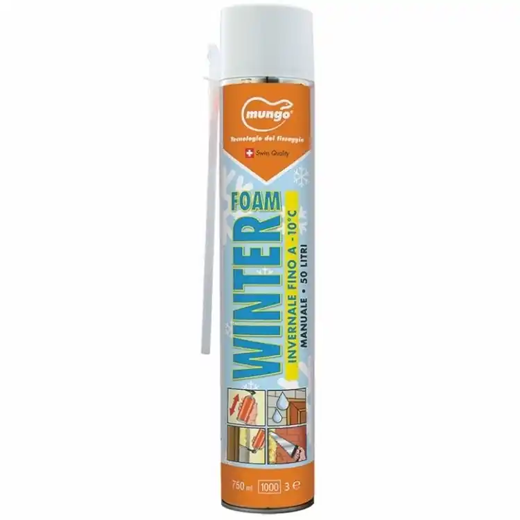 Schiuma Winter WF-M Mungo per montaggio e isolamento, poliuretanica, bombola 750 ml manuale, finitura Giallo Chiaro Beste Prijs