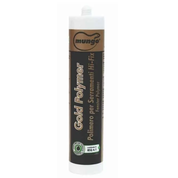 Sigillante adesivo Mungo Gold Polymer, per posa serramento, a base MS Polimer, cartuccia 310 ml, finitura Trasparente Op = Op