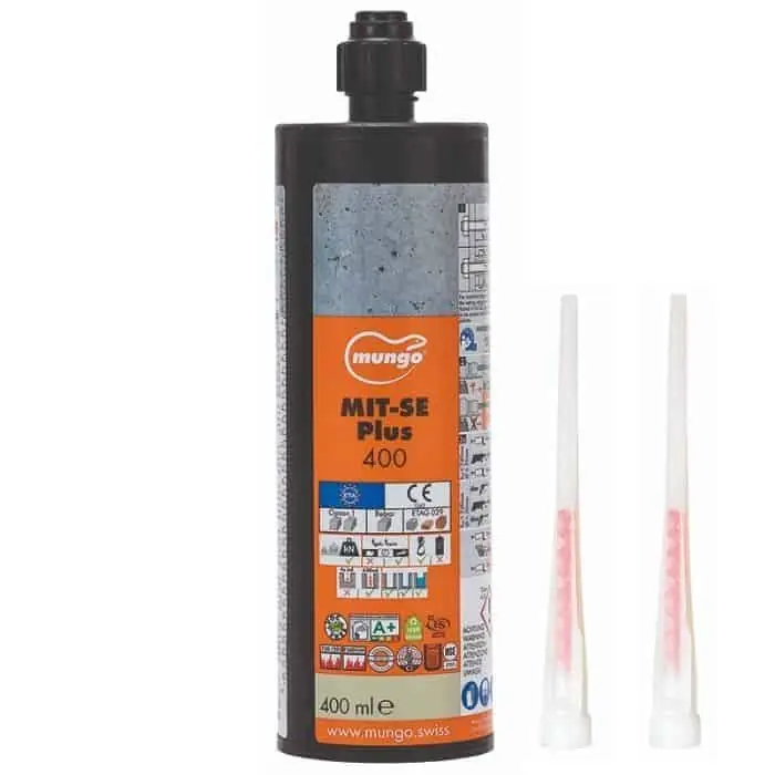 Koop Online Resina Mit-Se Plus 400 Mungo per ancoraggio chimico senza stirene, vinilestere-epossiacrilato, cartuccia 400 ml, finitura Grigio