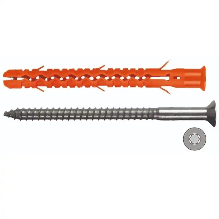 Uitverkoop Tassello Mb-St Mungo per materiali forati, diametro 8 mm, lunghezza 100 mm, prolungato con vite 6x105 mm, T40