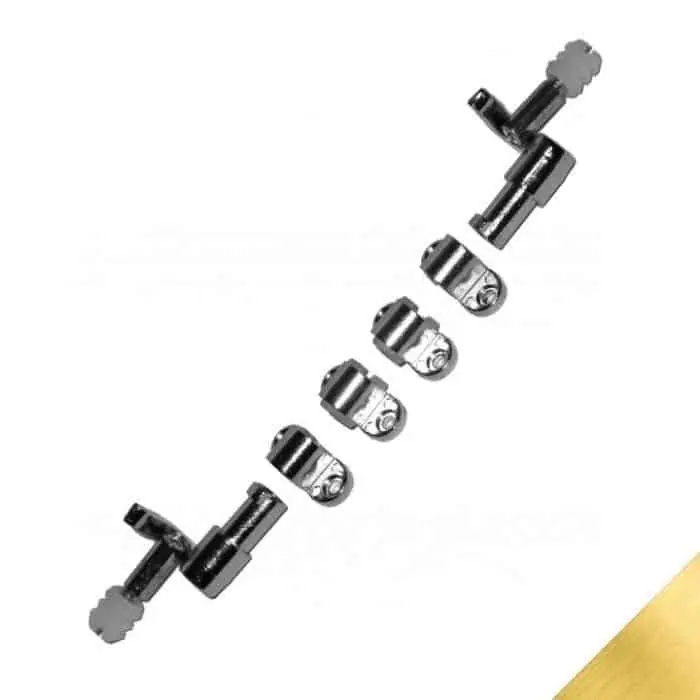 Set accessori OGRA 399 Meroni, per serratura ad aste rotanti, finitura Ottonato Tijdelijk Beschikbaar