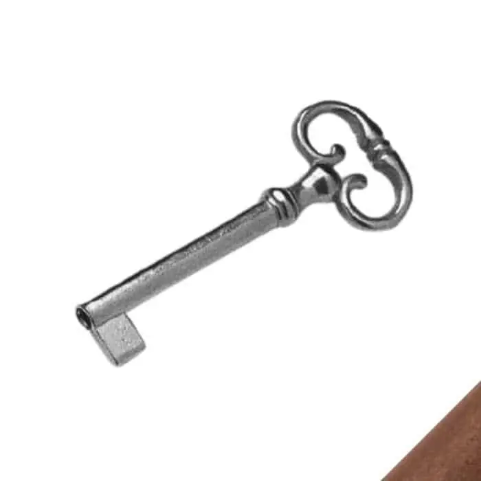 Hoge Kwaliteit Chiave O1692 Meroni per serratura da mobile, lunghezza stelo 42 mm, finitura Bronzato