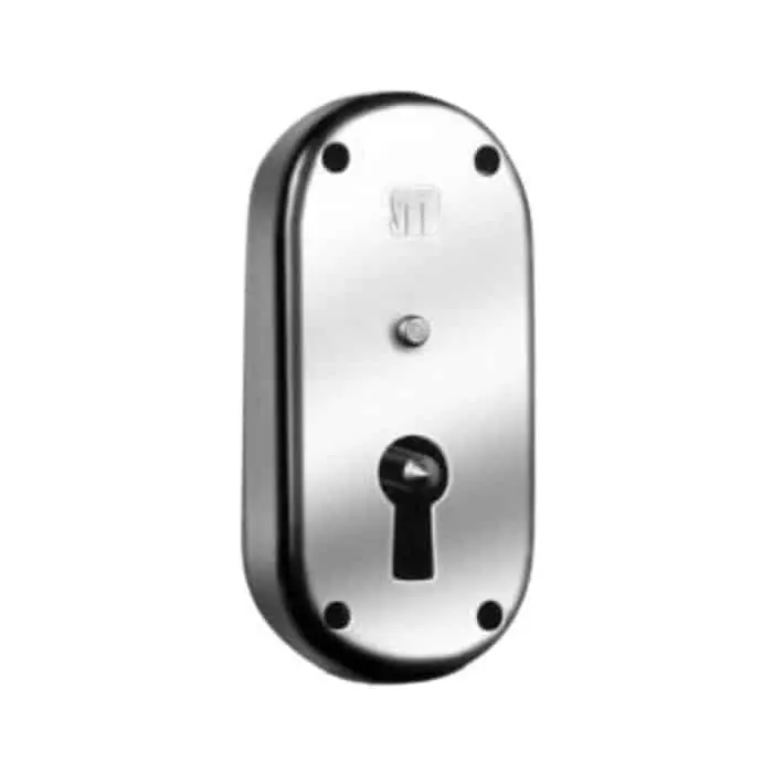 Laatste Kans Serratura da incassare M67B Meroni per aste da mobile, versione bis, dimensioni 60x27 mm, materiale Acciaio
