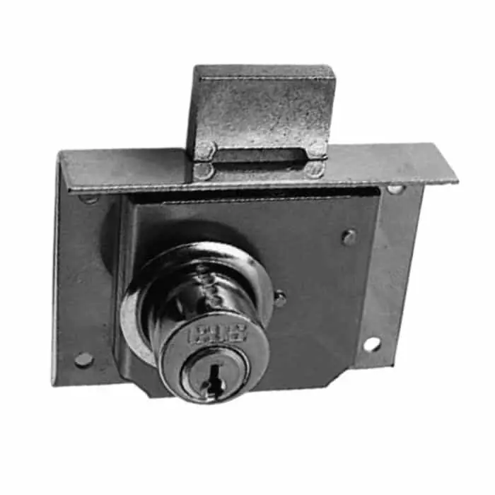 Nu Kopen Serratura da incassare 2B12 Meroni per mobile, entrata 25 mm, cilindro dimensioni 20x20 mm, finitura Nichelato