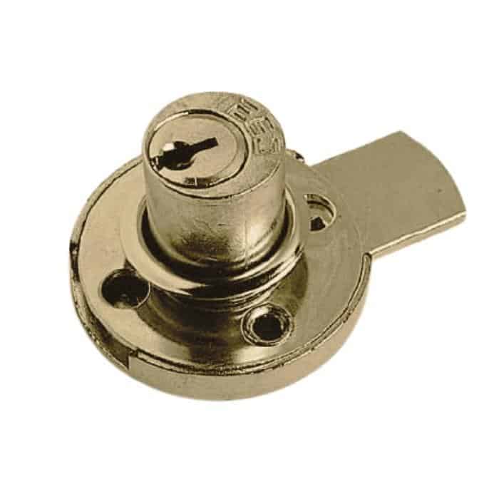 Serratura da applicare 2A31M KA Meroni per antina, cilindro dimensioni 17x20 mm, finitura Ottonato Fabrieksprijs