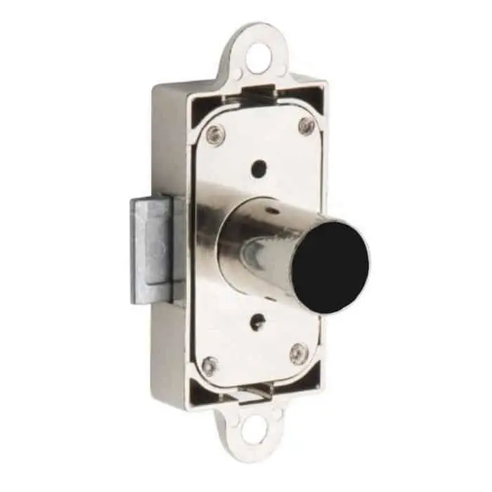 Serratura da applicare 2687 Meroni per aste rotanti, corpo cilindro 16,5x25 mm, finitura Nichelato Voordeelprijs