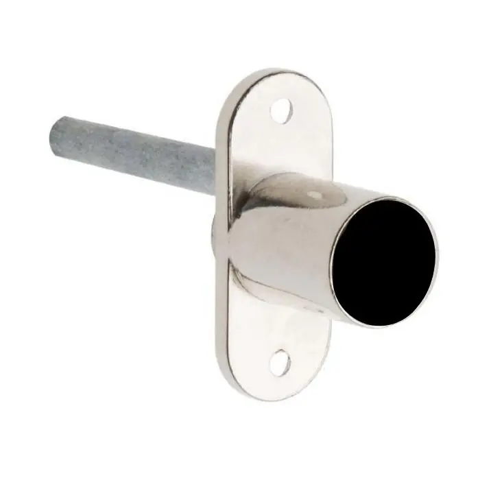 Goedkoop Serratura con perno 2634 Meroni, per chiusura multipla frontale, corpo cilindro 16,5x20 mm, finitura Nichelato