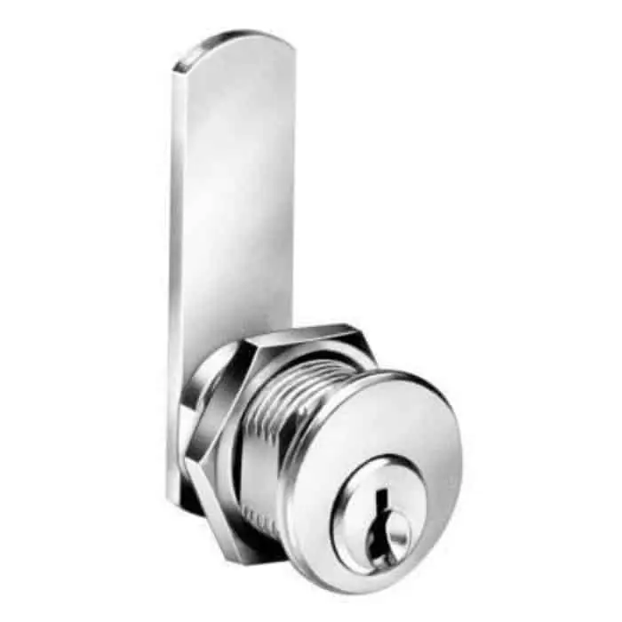 Gecertificeerd Serratura a leva 2151 Meroni per mobile, universale, cilindro dimensioni 16,5x25 mm, finitura Ottone Nichelato