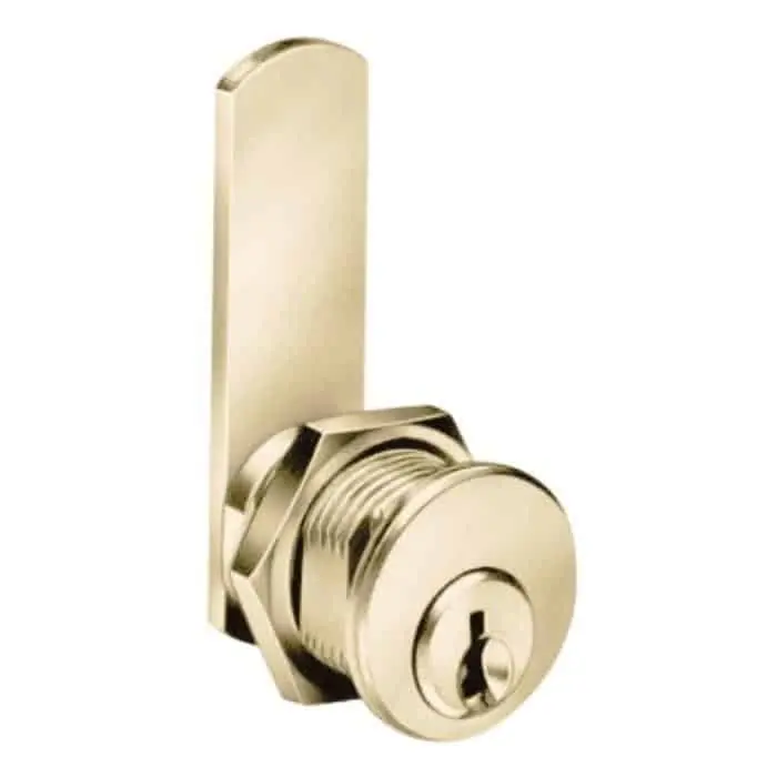 Favoriet Serratura a leva 2151 Meroni per mobile, universale, cilindro dimensioni 16,5x25 mm, finitura Ottone Decapato