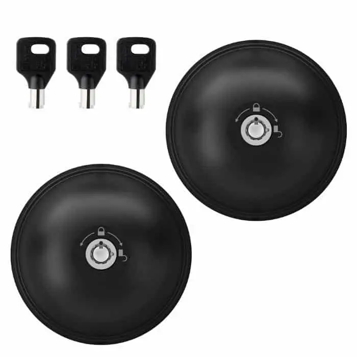 Kit Serratura fissa UFO 3 SMART DUO Meroni per furgone corazzato, chiusura manuale, 3 chiavi tubolari, finitura Nero Rilsan Laatste Versie