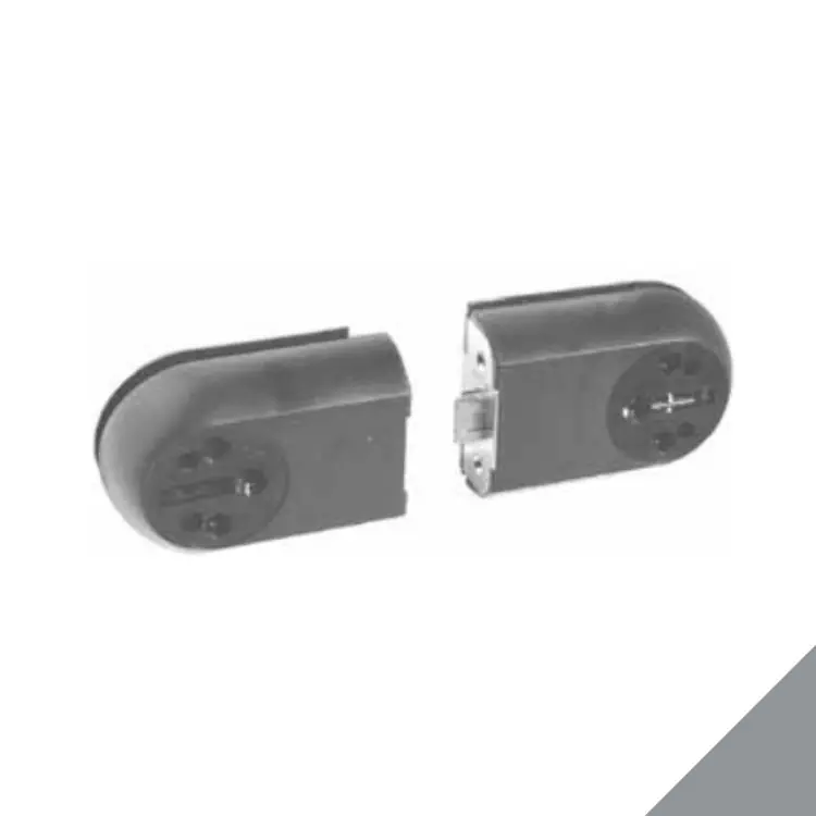 Piastra doppia PGL532 Meroni per porta vetro, serie Premiapri Pigio, materiale plastica, finitura Grigio Direct Verzonden