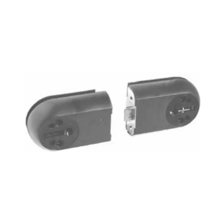 Piastra doppia PGL531 Meroni per porta vetro, serie Premiapri Pigio, materiale plastica, finitura Nero Flitsaanbieding