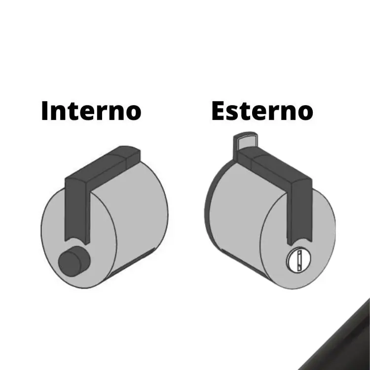 Direct Verzonden Premiapri Forma F12 Meroni per porte, chiavistello interno, segnalatore esterno senza serratura e controbordo, finitura Nero Verniciato