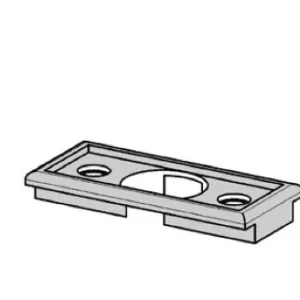 Sottobordo P2287 Meroni per profilo alluminioâ ‹â ‹â ‹â ‹â ‹â ‹, serie Nova-Forma, materiale plastico, finitura Nera Koop Online