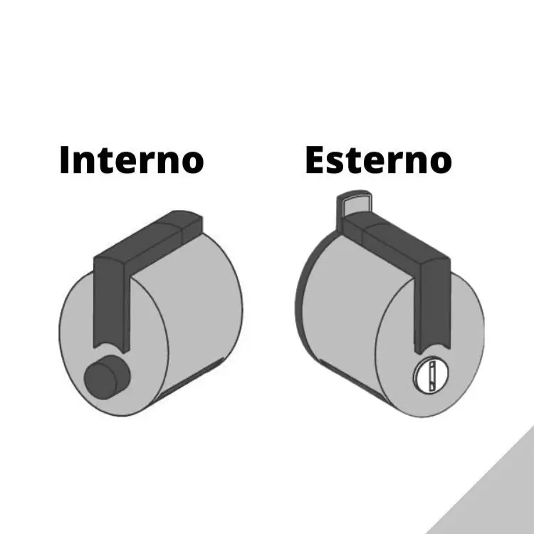 Shop Nu Premiapri Forma F12 Meroni per porte, chiavistello interno, segnalatore esterno senza serratura e controbordo, finitura Argento Verniciato
