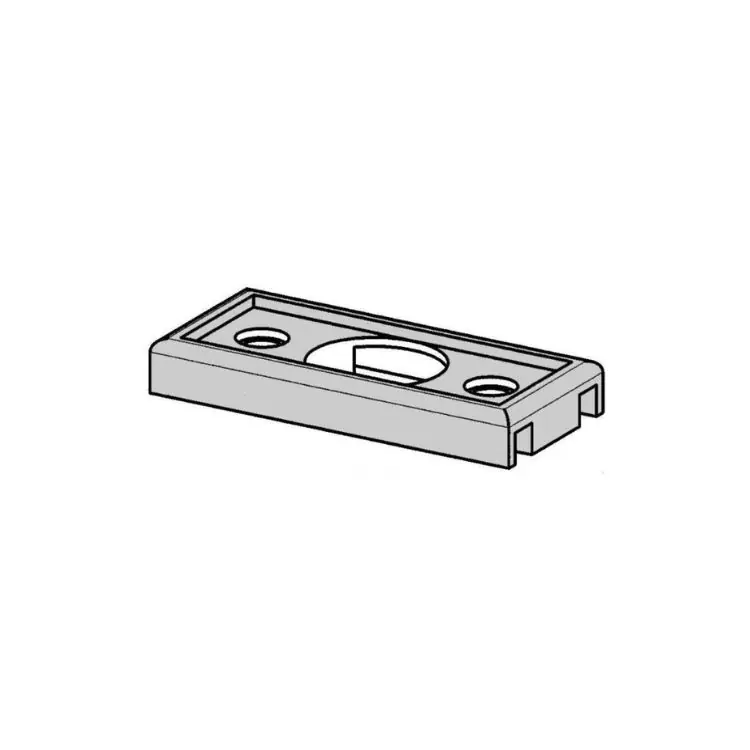 Sottobordo P2285 Meroni per profilo alluminio, serie Nova-Forma, materiale plastico, finitura Nera Fabrieksprijs
