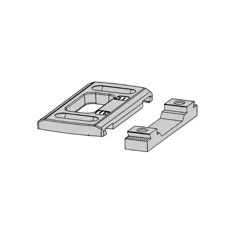 Controbordo regolabile P1291R Meroni per profilo alluminioâ ‹â ‹â ‹â ‹â ‹â ‹, serie Nova-Forma, materiale plastico, finitura Nera Gecertificeerd