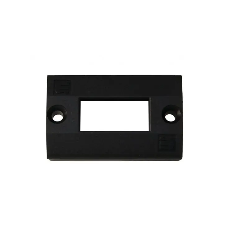 Controbordo standard P 1286 Meroni, per Premiapri serie Nova-Forma, piastra rettangolare 60x40 mm, materiale nylon, finitura Nero Snelle Levering