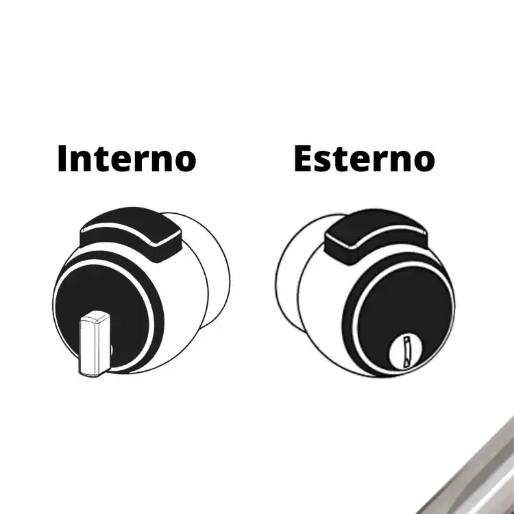Premiapri Nova N12 Meroni per porte, chiavistello interno, bottone esterno senza serratura e controbordo, finitura Ottone Cromato Rechtstreeks Van De Fabrikant