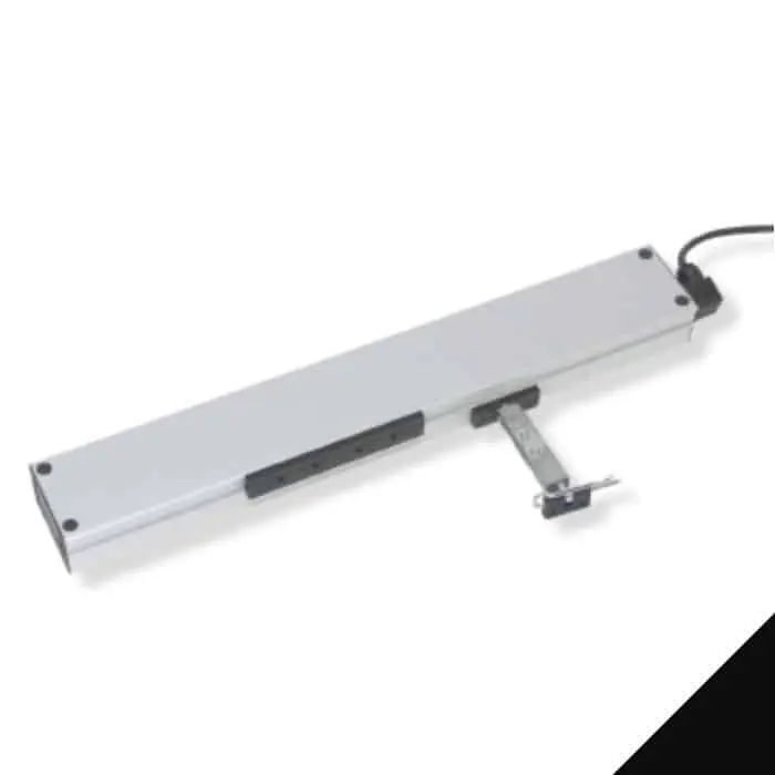Premium Attuatore Micro XL Mingardi per finestra, elettrico a catena, corsa 420 mm, potenza 230 V, finitura Nero