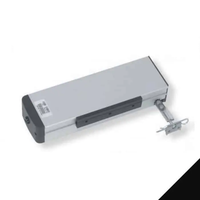 Attuatore Micro 02 Mingardi per finestra, elettrico a catena, corsa regolabile 250-365 mm, potenza 230 V, finitura Nero Beperkt Aanbod